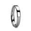 STOCKTON Flat Style White Tungsten Ring - 2mm - 12mm - Larson Jewelers