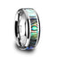 MAUI Tungsten Wedding Band with Mother of Pearl Inlay - 4mm - 10mm - Larson Jewelers