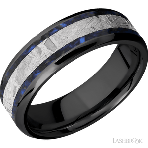 Zirconium with Polish, Polish Finish - 7MM - Larson Jewelers