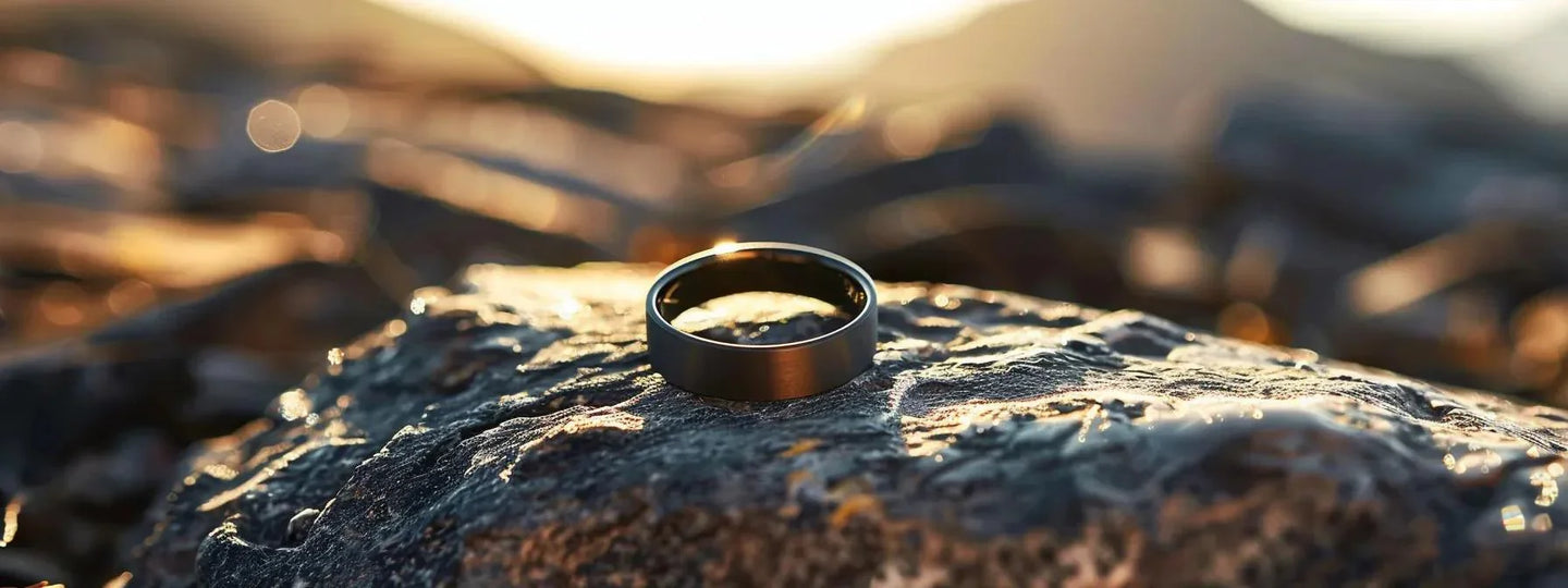 The Allure of Black Tungsten Carbide Wedding Bands for Men - Larson Jewelers