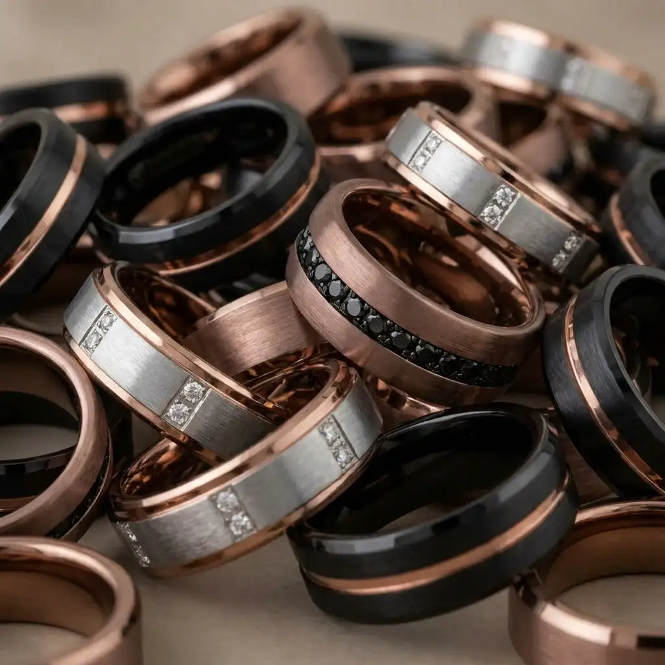 Espresso Tungsten Rings