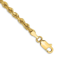 14K 7 inch 3mm Diamond-cut Rope with Lobster Clasp Chain - Larson Jewelers
