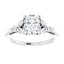 BELLA Platinum Oval Lab Grown Diamond Engagement Ring