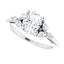 AURELIE Platinum Oval Lab Grown Diamond Engagement Ring