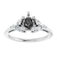 AURELIE Lab Grown Diamond Engagement Ring Setting for Pear Stones