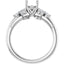 AURELIE Lab Grown Diamond Engagement Ring Setting for Square Stones