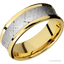 10K Yellow Gold with Polish , Polish Finish and Meteorite Inlay - 8 MM - Larson Jewelers