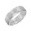 EDWIN Raised Brush Finished Center Tungsten Carbide Comfort Fit Band with Polished Step Edges by Triton Rings - 7 mm - Larson Jewelers