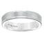 JACOB Flat White Tungsten Carbide Roll Edge Comfort Fit Band by Triton Rings - 9mm - Larson Jewelers
