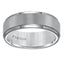 ELIDYR Tungsten Carbide Step Edge Comfort Fit Band with Satin Center Finish by Triton Rings - 5mm - Larson Jewelers