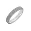 Bevel Edge Meteorite Top Contemporary Tungsten Wedding Band - 4mm - 6mm - Larson Jewelers