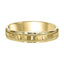 14k Yellow Gold Satin Hammer Finished Women’s Wedding Ring with Milgrain - 4.5mm - 6.5mm - 8.5mm - Larson Jewelers