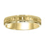 14k Yellow Gold Satin Hammer Finished Women’s Wedding Ring with Milgrain - 4.5mm - 6.5mm - 8.5mm - Larson Jewelers