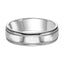 14k White Gold Women’s Polished Wedding Band with Milgrain Accents - 4mm - 8mm - Larson Jewelers