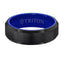 Triton Raw Ceramic Bevel Edge Ring - Larson Jewelers