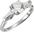 10K White Round Natural Diamond Natural Diamond - Larson Jewelers