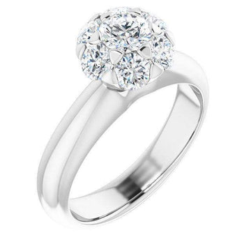 10K White Round Natural Diamond Natural Diamond - Larson Jewelers