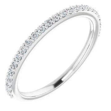 Platinum Band Mounting for Pear Ring - Larson Jewelers