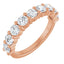 14K Rose 1 1/3 CTW Natural Diamond Anniversary Band