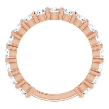 14K Rose 1 1/2 CTW Natural Diamond Anniversary Band - Larson Jewelers