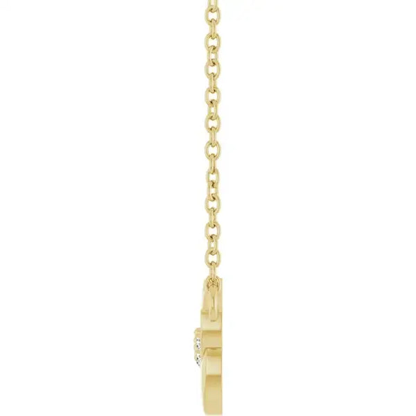 14K Gold Accented Leaf Necklace or Center - Larson Jewelers