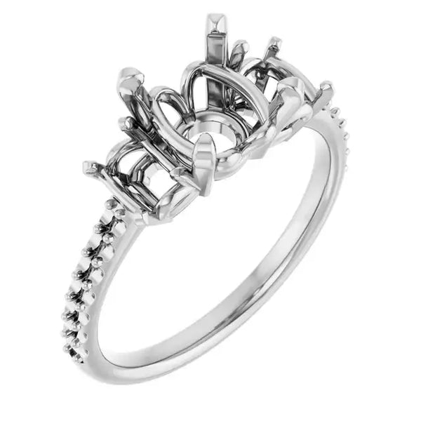 EMMA Engagement Ring Setting for Round Stones - Larson Jewelers