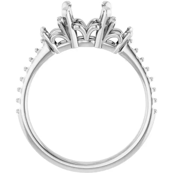 EMMA Engagement Ring Setting for Round Stones - Larson Jewelers