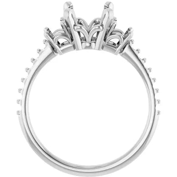 EMMA Engagement Ring Setting for Oval Stones - Larson Jewelers