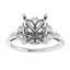 HAILEY Lab Grown Diamond Engagement Ring Setting for Emerald Stone