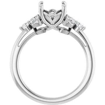 AURELIE Lab Grown Diamond Engagement Ring Setting for Round Stones - Larson Jewelers