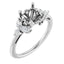 AURELIE Lab Grown Diamond Engagement Ring Setting for Round Stones