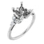 HAILEY Lab Grown Diamond Engagement Ring Setting for Oval Stone