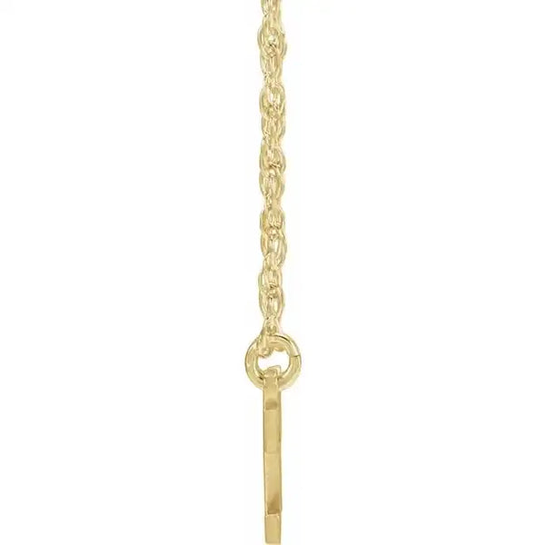 14K Yellow Sports Numbers 16-18" Necklace - Larson Jewelers