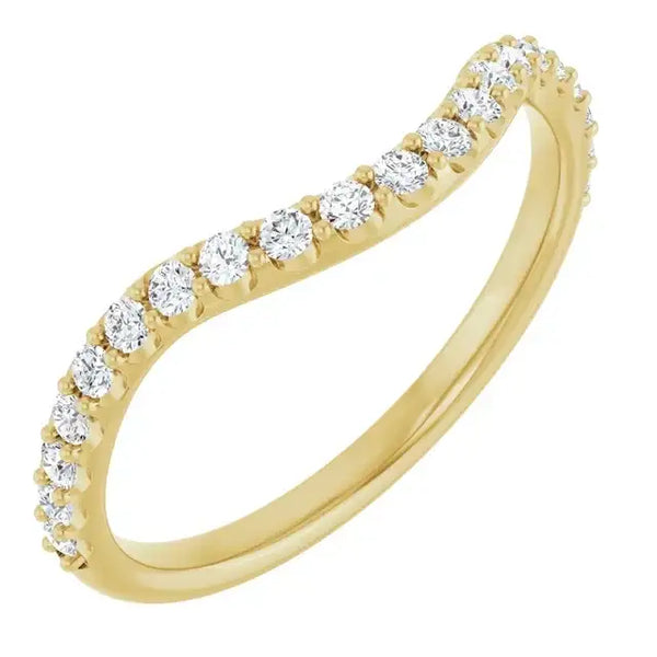 14K Yellow Gold Accented Matching Band - Larson Jewelers