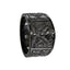 CICERO Black Titanium Ring with Casted Design by Edward Mirell - 14 mm - Larson Jewelers