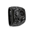AELIUS Black Titanium Signet Ring with a Casted Tribal Design by Edward Mirell - 17 mm - Larson Jewelers