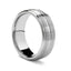 LUBBOCK Tungsten Carbide Ring with Domed Triple Grooves by Benchmark - 8mm - Larson Jewelers