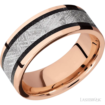 14K Rose Gold with Polish Finish - 8MM - Larson Jewelers