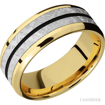 14K Yellow Gold with Polish, Polish Finish - 8MM - Larson Jewelers