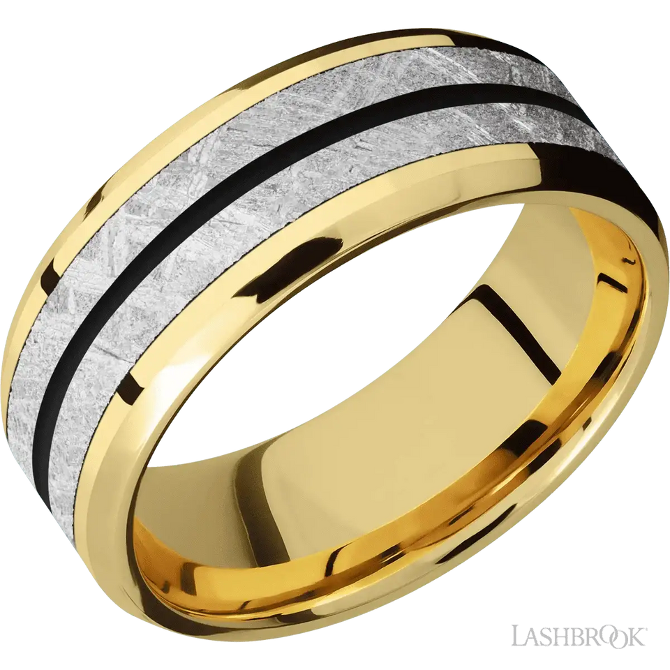 14K Yellow Gold with Polish, Polish Finish - 8MM - Larson Jewelers
