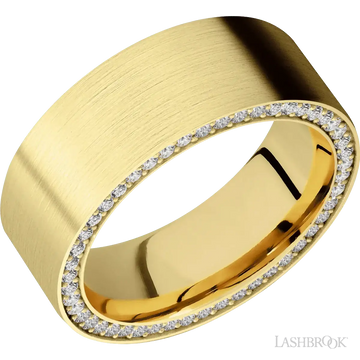 14K Yellow Gold with Satin Finish - 8MM - Larson Jewelers