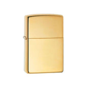 Zippo Lighter High Polished Brass Classic Engravable Grooms Gift USA - Larson Jewelers
