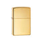 Zippo Lighter High Polished Brass Classic Engravable Grooms Gift USA - Larson Jewelers