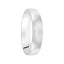 14k White Gold Wedding Band Domed Polished Finish Flat Edges - 4mm - 12mm - Larson Jewelers