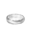 ADISON 14k White Gold Wedding Band Domed Brushed Finish Center with Milgrain Rolled Edges by Artcarved - 4mm, 6mm, & 8mm - Larson Jewelers