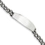 Stainless Steel Polished Link ID Bracelet - 8.5in