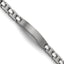 Titanium Brushed & Polished Engravable ID Link Bracelet - 8.5in