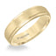 BOYD Yellow Tungsten Carbide Step Edge Comfort Fit Band with Satin Finish Center by Triton Rings - 6mm - Larson Jewelers