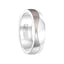 HEWLEY Polished & Brushed Finish Cobalt Ring with Wavy Groove - 6mm - Larson Jewelers