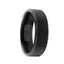 VENTUS Torque Black Cobalt Flat Wedding Band Matte Finish with Brushed Beveled Edges - 7 mm - Larson Jewelers